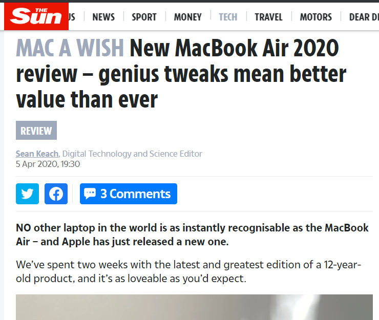 New MacBook Air 2020 review – genius tweaks mean better value than ever